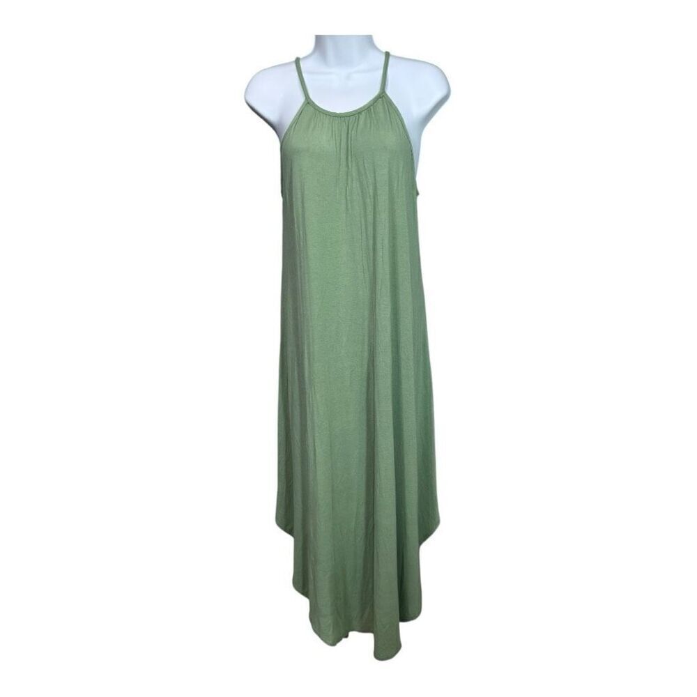 Olivia Rae New York Dress Women Size S Sleeveless Green Maxi